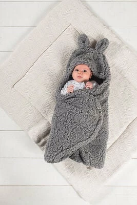 Jollein Bunny Omslagsvognpose, Storm Grey - Bilde 2