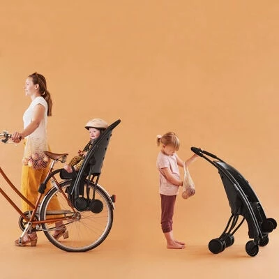 Påhoj Sykkelsete Og Barnevogn, Black - Bilde 5