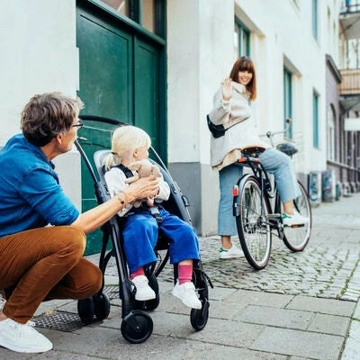 Påhoj Sykkelsete Og Barnevogn, Black - Bilde 6