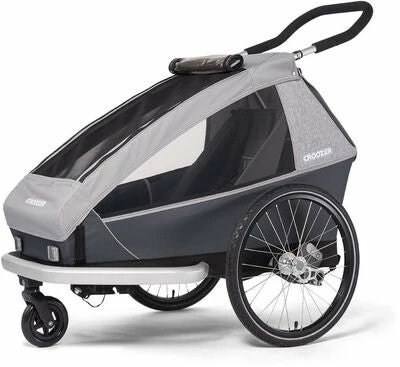 Croozer Kid Keeke 1 Sykkelvogn Grå/Mørkegrå - Bilde 2