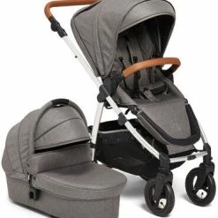 Petite Chérie Heritage 2 Duovogn, Grey Mélange/Silver