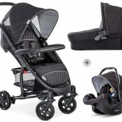 Hauck Malibu 4 Trioset, Black/Silver