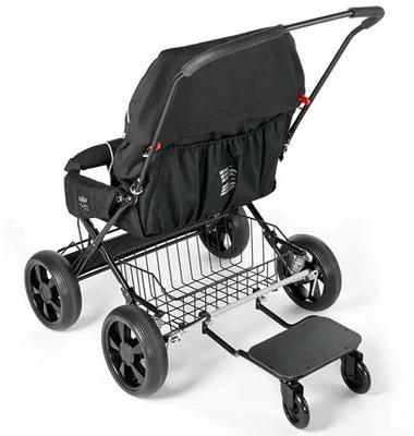 Nordic Crown Twinsitty Søskenvogn, Mørkegrå Melange - Bilde 2