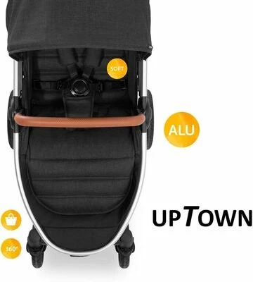 Hauck Uptown Sportsvogn, Black Melange - Bilde 24