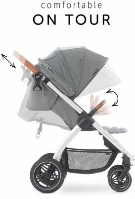 Hauck Uptown Sportsvogn, Grey Melange - Bilde 13