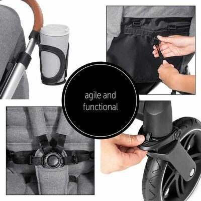 Hauck Uptown Sportsvogn, Grey Melange - Bilde 19