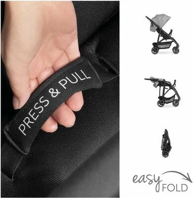 Hauck Rapid 4R Plus Sportsvogn, Grey - Bilde 16