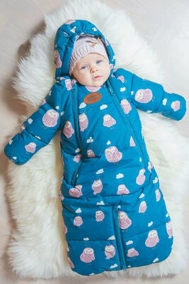 Petite Chérie Babydress Vognpose Winter Owl, Woodrose - Bilde 3