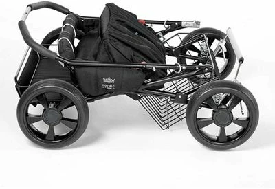 Nordic Crown Twinsitty Søskenvogn, Mørkegrå Melange - Bilde 5