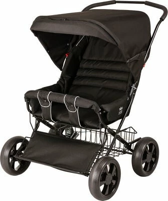 Nordic Crown Twinsitty SĂžsken- & Tvillingvogn, Svart - Bilde 3