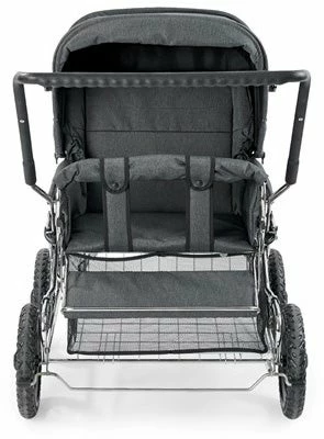 Nordic Crown Tillsammans Søskenvogn, Mørkegrå Melange - Bilde 2