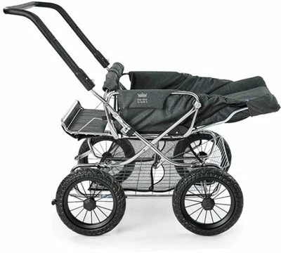 Nordic Crown Tillsammans Søskenvogn, Mørkegrå Melange - Bilde 3