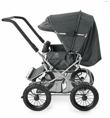 Nordic Crown Tillsammans Søskenvogn, Mørkegrå Melange - Bilde 4