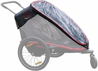 Hamax Outback Sykkelvogn Inkl. Regntrekk, Green/Black - Bilde 3