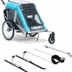 North 13.5 Roadster+ Sykkelvogn, Blue Inkl. Skisett