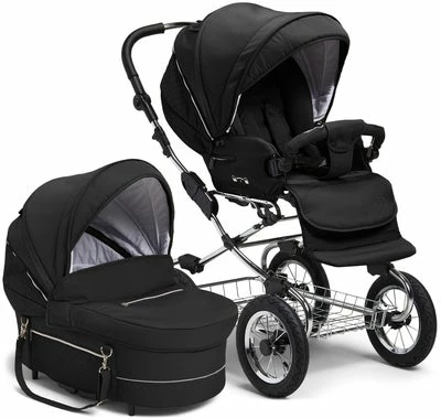 Petite Chérie Classic Duovagn, Silver/Q-Black