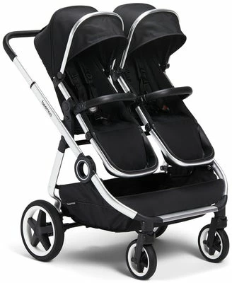 Beemoo Pro Twin Søskenvogn Inkl. Liggedel, Black - Bilde 2