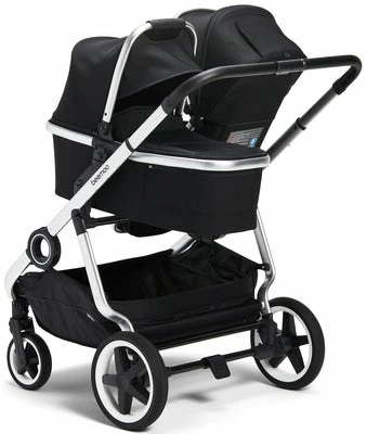 Beemoo Pro Twin Søskenvogn Inkl. Liggedel, Black - Bilde 3