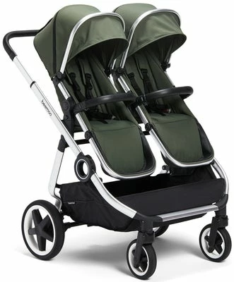 Beemoo Pro Twin Søskenvogn Inkl. Liggedel, Cilantro Green - Bilde 2