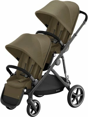 Cybex Gazelle S Søskenvogn Inkl. 2 Sittedeler, Black/ Classic Beige