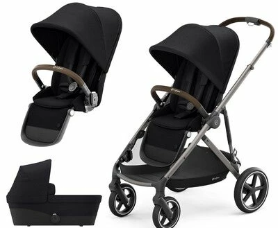 Cybex Gazelle S Søskenvogn, Taupe/ Deep Black