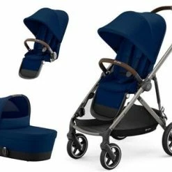 Cybex Gazelle S Søskenvogn, Taupe/ Navy Blue