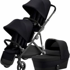 Cybex Gazelle S Søskenvogn, Black/ Deep Black