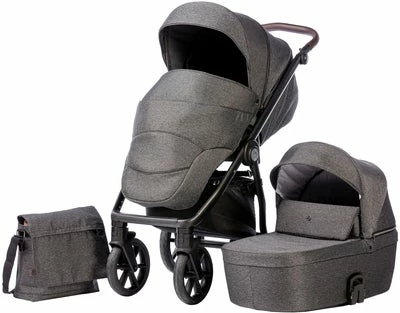 Nordbaby Nord Active Plus Duovogn, Black Melange