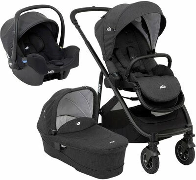 Joie Versatrax Duovogn Inkl. I-Snug Babybilstol, Pavement