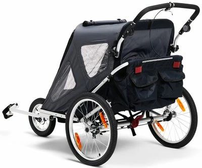 North 13.5 Speeder 2 Sykkelvogn Inkl. Skisett, Asphalt - Bilde 2