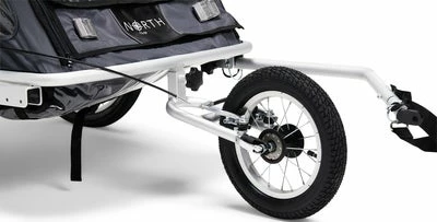 North 13.5 Speeder 2 Sykkelvogn Inkl. Skisett, Asphalt - Bilde 7