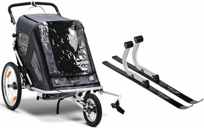 North 13.5 Speeder 2 Sykkelvogn Inkl. Skisett, Asphalt