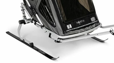 North 13.5 Speeder 2 Sykkelvogn Inkl. Skisett, Asphalt - Bilde 11