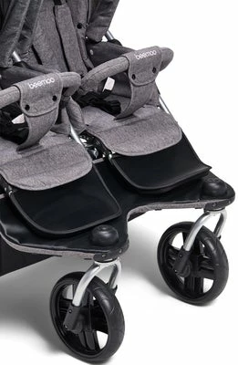 Beemoo Swing+ Søskenvogn Inkl. Liggedel, Grey Melange - Bilde 9