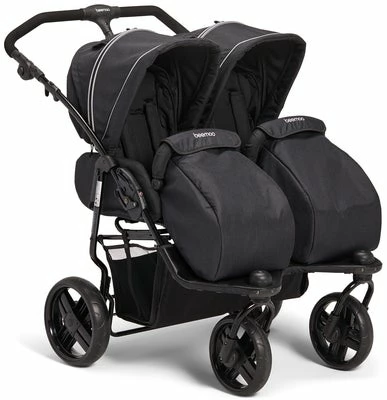 Beemoo Swing+ Søskenvogn Inkl. Liggedel, Black Melange - Bilde 8