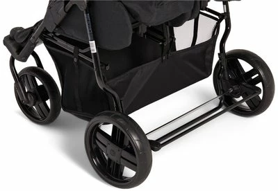 Beemoo Swing+ Søskenvogn Inkl. Liggedel, Black Melange - Bilde 10