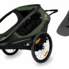 Hamax Outback Sykkelvogn Inkl. Babysete, Green/Black