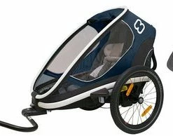 Hamax Outback One Reclining Sykkelvogn 2019 Inkl. Babysete, Navy/White