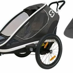 Hamax Outback ONE Sykkelvogn Inkl. Babysett, Grå