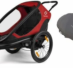 Hamax Outback ONE Sykkelvogn Inkl. Oppbevaringstrekk, Red/Black