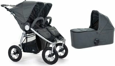 Bumbleride Indie Twin Søskenvogn Inkl. Liggedel, Dawn Grey Mint