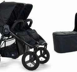 Bumbleride Indie Twin Søskenvogn Inkl. Liggedel, Matte Black