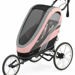 Cybex Sport ZENO Fargetrekk Inkl. Chassis, Silver Pink/Black