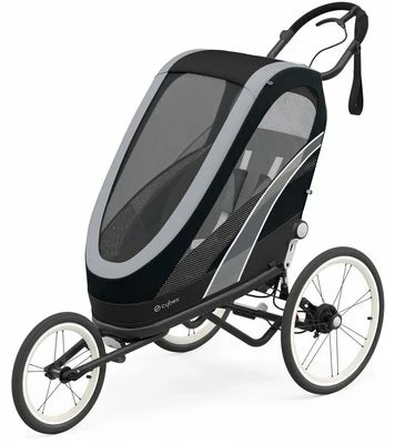 Cybex Sport ZENO Fargetrekk Inkl. Chassis, All Black/Black