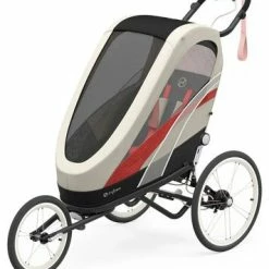 Cybex Sport ZENO Fargetrekk Inkl. Chassis, Bleached Sand/Black Pink