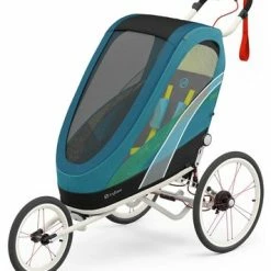 Cybex Sport ZENO Fargetrekk Inkl. Chassis, Maliblue/Creme Orange