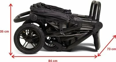 Beemoo BFF60 Søskenvogn, Black - Bilde 14