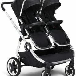 Beemoo Pro Twin Søskenvogn, Black
