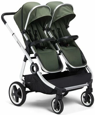 Beemoo Pro Twin Søskenvogn Inkl. Liggedel, Cilantro Green - Bilde 14