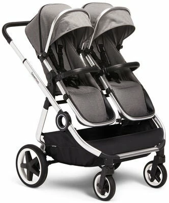 Beemoo Pro Twin Søskenvogn, Grey Mélange